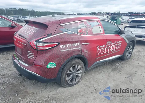 2015 Nissan Murano Sl из США, поврежденный, VIN 5N1AZ2MG0FN232831